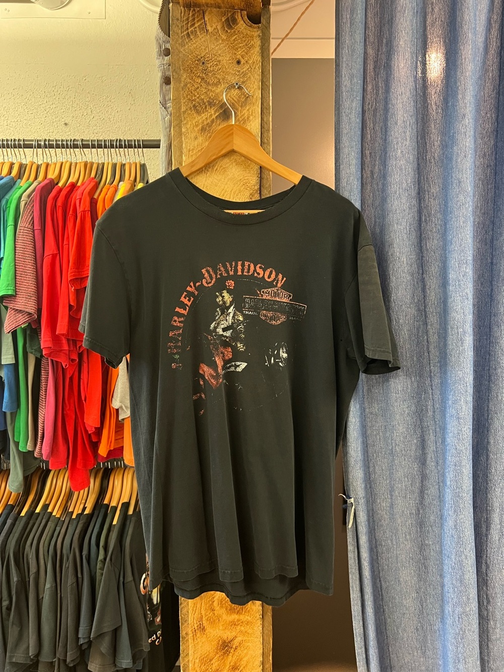 Vintage Harley Davidson of Glendale California black graphic T-shirt